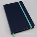 Classic design pu leather cover a5 journal with ribbon book mark